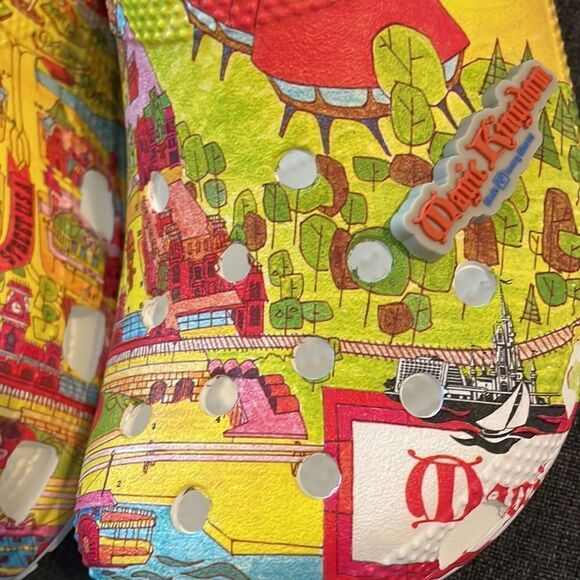NWT Disney 50th Anniversary | Vault Collection Magic Kingdom Map Crocs - Picture 4 of 5